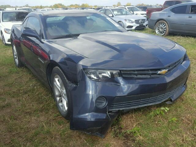 2G1FA1E37E9132601 - 2014 CHEVROLET CAMARO BLUE photo 1