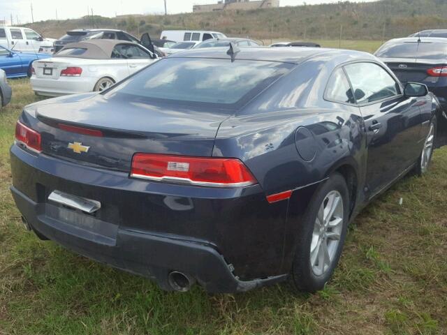 2G1FA1E37E9132601 - 2014 CHEVROLET CAMARO BLUE photo 4