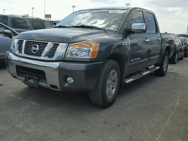 1N6BA0ED1CN324922 - 2012 NISSAN TITAN S GRAY photo 2