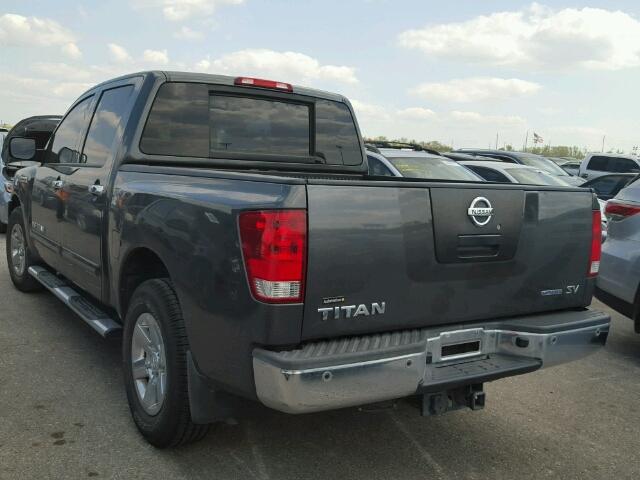 1N6BA0ED1CN324922 - 2012 NISSAN TITAN S GRAY photo 3