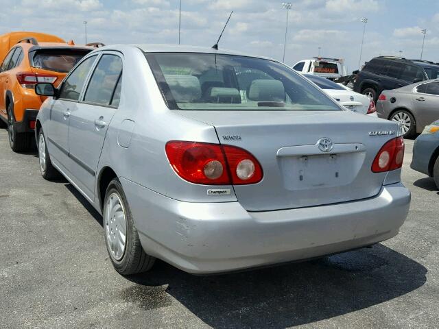 1NXBR32E65Z472000 - 2005 TOYOTA COROLLA CE SILVER photo 3