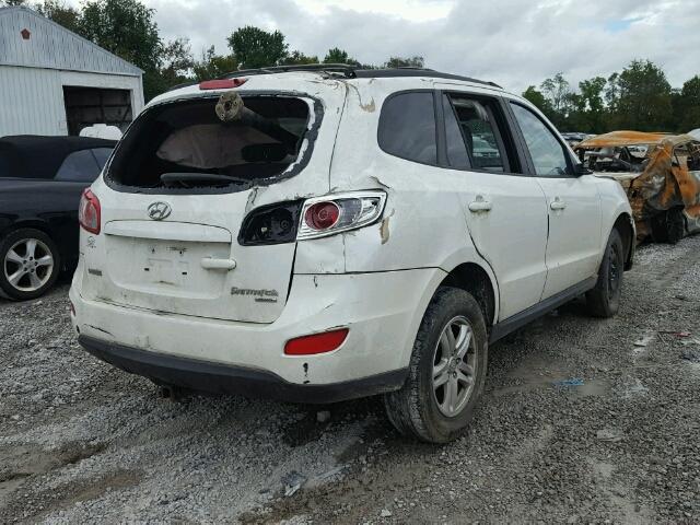 5NMSGDAB2AH367804 - 2010 HYUNDAI SANTA FE G WHITE photo 4