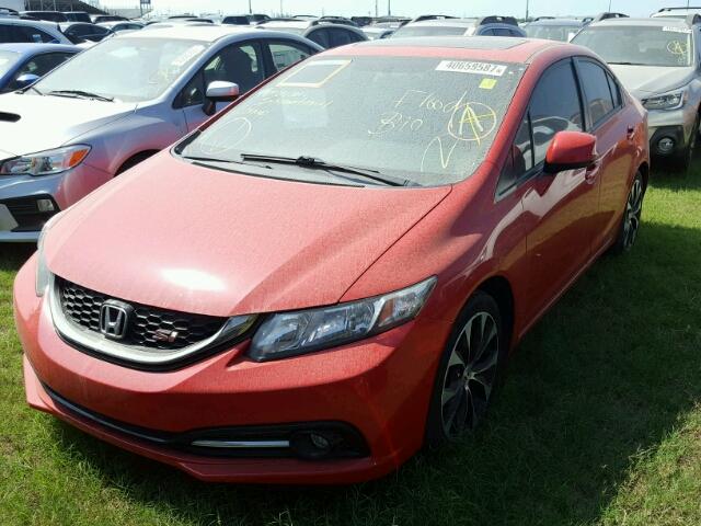 2HGFB6E55DH702703 - 2013 HONDA CIVIC SI RED photo 2