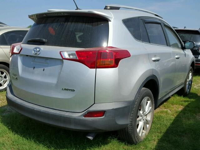 2T3YFREVXDW012426 - 2013 TOYOTA RAV4 LIMIT SILVER photo 4