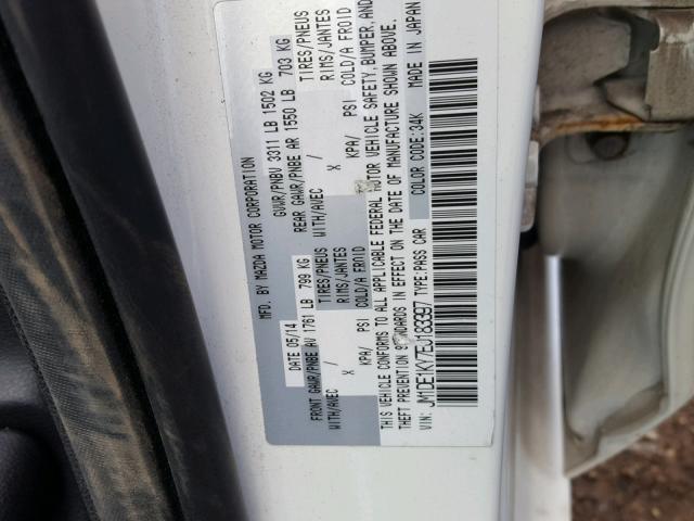 JM1DE1KY7E0183397 - 2014 MAZDA MAZDA2 SPO 白色 照片 10