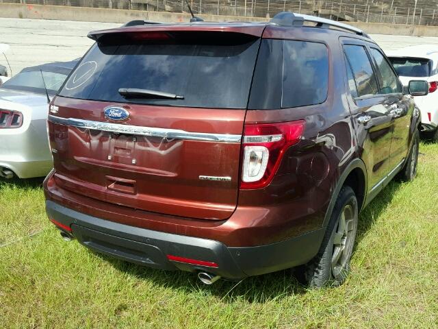 1FM5K7D84FGB80152 - 2015 FORD EXPLORER X BURGUNDY photo 4