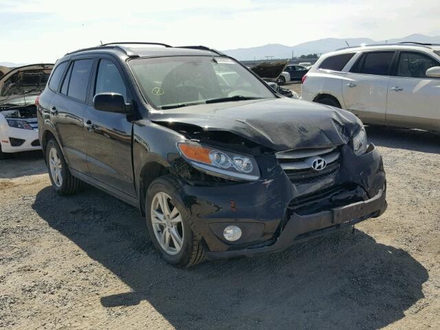 5XYZKDAG4CG163883 - 2012 HYUNDAI SANTA FE L BLACK photo 1