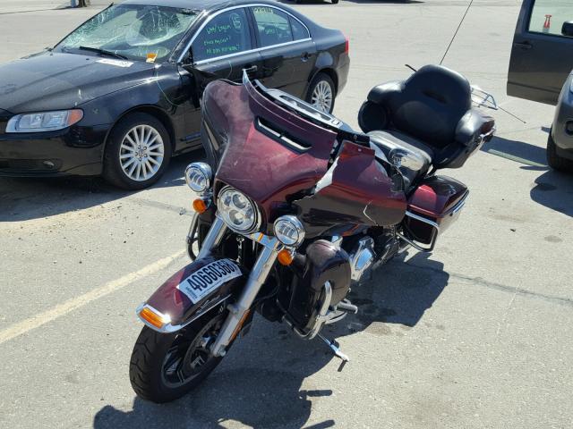 1HD1KEL17EB670963 - 2014 HARLEY-DAVIDSON FLHTK ELEC 勃艮第红 照片 2