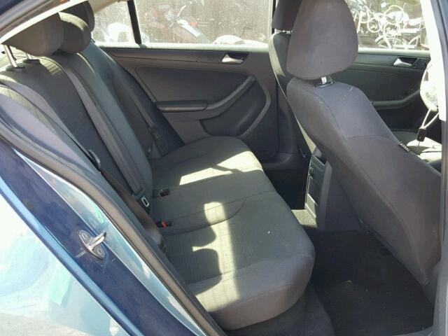 3VW2K7AJ7FM252415 - 2015 VOLKSWAGEN JETTA BASE Կապույտ լուսանկար 6