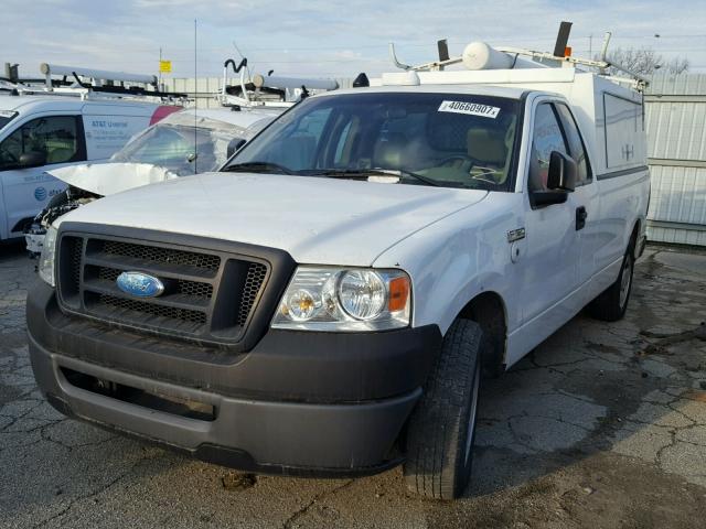 1FTRF12218KC02873 - 2008 FORD F150 WHITE photo 2