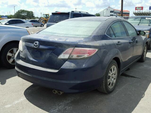 1YVHZ8BH6B5M20078 - 2011 MAZDA 6 BLUE photo 4