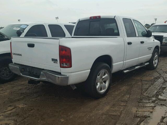 1D7HA18D84J193386 - 2004 DODGE RAM 1500 S WHITE photo 4