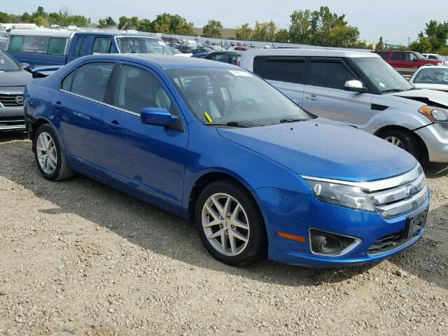 3FAHP0JA6CR211333 - 2012 FORD FUSION SEL BLUE photo 1