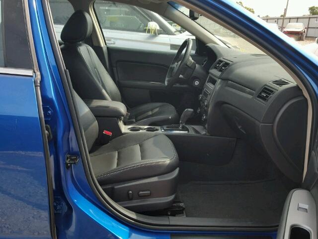 3FAHP0JA6CR211333 - 2012 FORD FUSION SEL BLUE photo 5