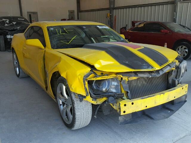 2G1FB1E37D9222861 - 2013 CHEVROLET CAMARO LT YELLOW photo 1