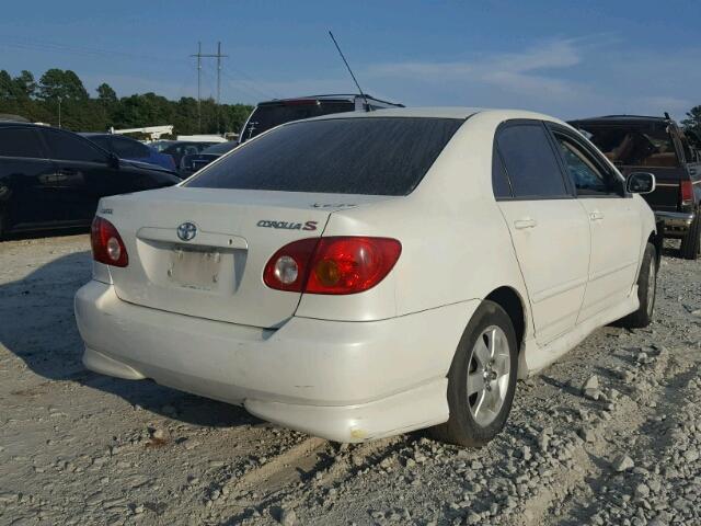 2T1BR32E64C213605 - 2004 TOYOTA COROLLA CE WHITE photo 4