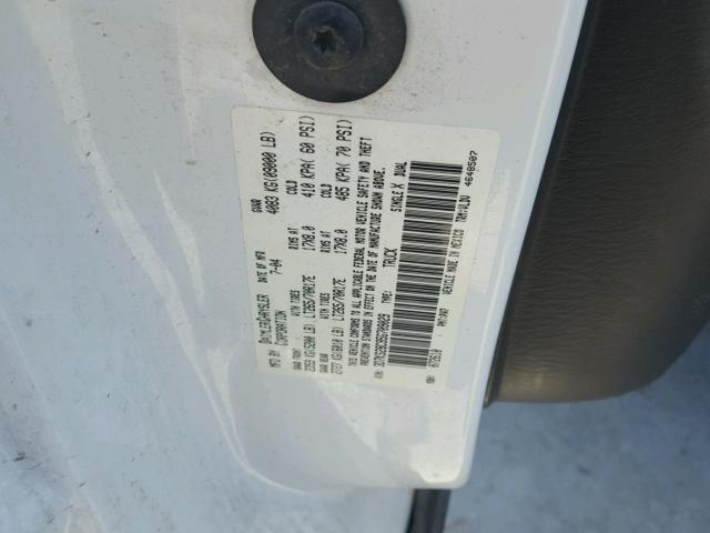 3D7KS28C95G709029 - 2005 DODGE RAM 2500 S WHITE photo 10