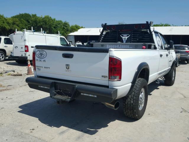 3D7KS28C95G709029 - 2005 DODGE RAM 2500 S WHITE photo 4