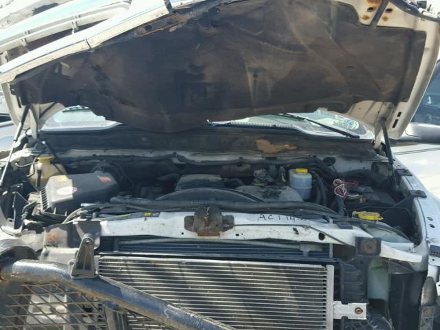 3D7KS28C95G709029 - 2005 DODGE RAM 2500 S WHITE photo 7