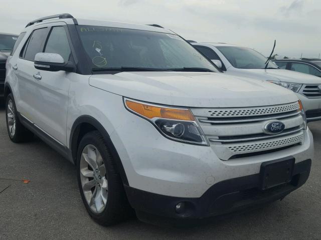 1FM5K7F85FGA53956 - 2015 FORD EXPLORER L WHITE photo 1