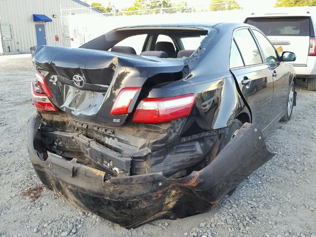 4T1BE46K39U360830 - 2009 TOYOTA CAMRY BASE BLACK photo 4