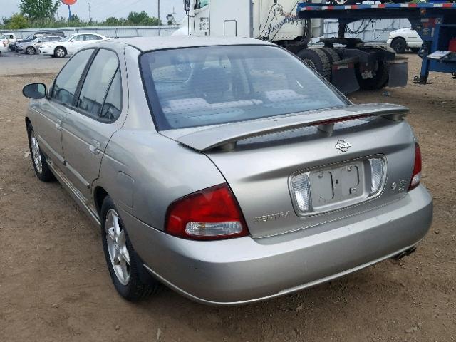 3N1BB51D41L130551 - 2001 NISSAN SENTRA SE SILVER photo 3