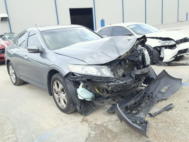 5J6TF1H55AL013208 - 2010 HONDA ACCORD CRO GRAY photo 1