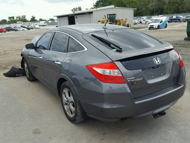 5J6TF1H55AL013208 - 2010 HONDA ACCORD CRO GRAY photo 3