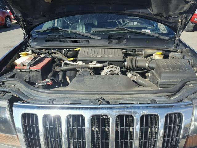 1J4GW48N21C505861 - 2001 JEEP GRAND CHER BLUE photo 7