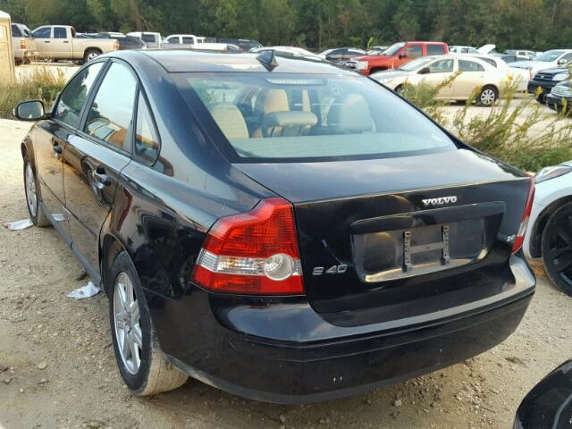 YV1MS382572302217 - 2007 VOLVO S40 BLACK photo 3