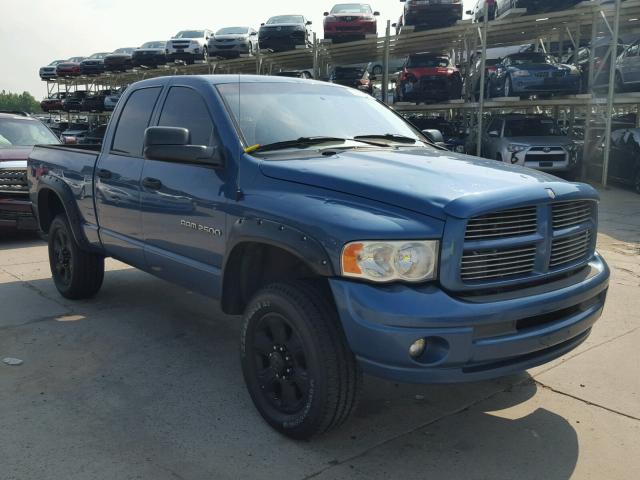 3D7KS28C15G850077 - 2005 DODGE RAM 2500 S BLUE photo 1