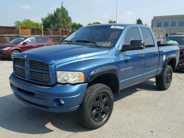 3D7KS28C15G850077 - 2005 DODGE RAM 2500 S BLUE photo 2