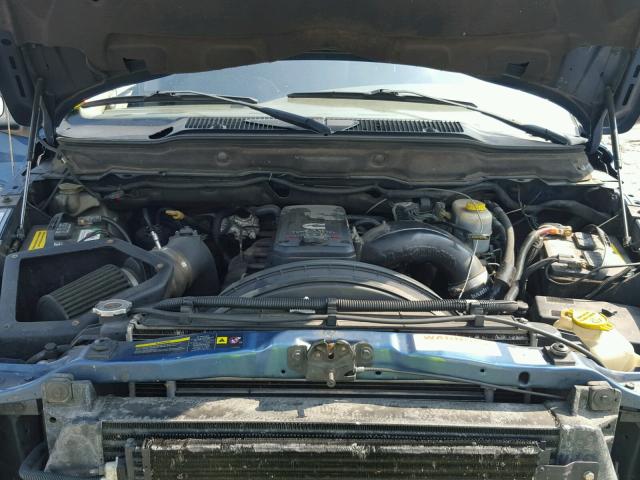 3D7KS28C15G850077 - 2005 DODGE RAM 2500 S BLUE photo 7