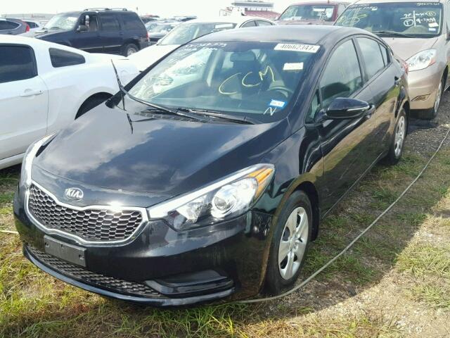 KNAFX4A61F5411593 - 2015 KIA FORTE LX BLACK photo 2