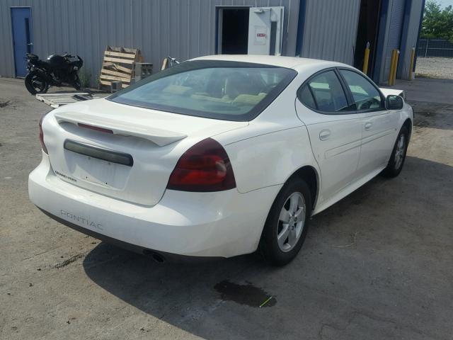 2G2WP552171100057 - 2007 PONTIAC GRAND PRIX WHITE photo 4