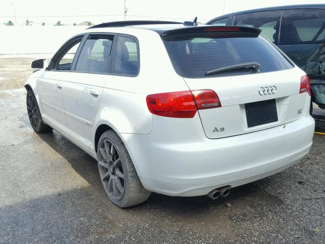 WAUKD78PX6A161835 - 2006 AUDI A3 S-LINE WHITE photo 3