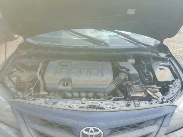 2T1BU4EE2BC735628 - 2011 TOYOTA COROLLA BLUE photo 7