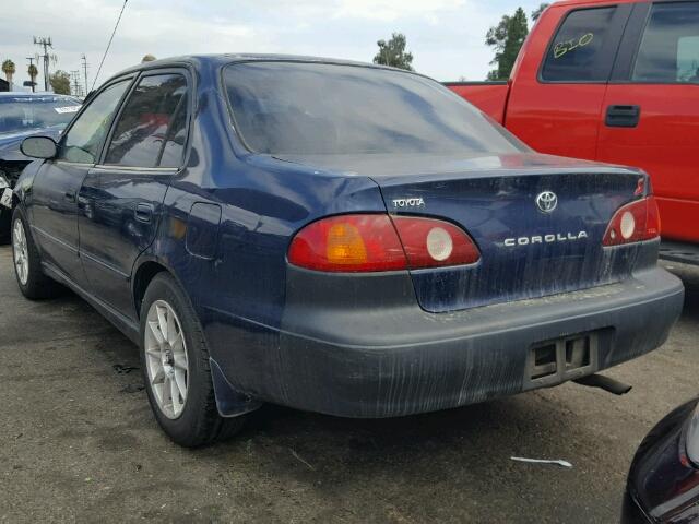 2T1BR12E32C566577 - 2002 TOYOTA COROLLA CE BLUE photo 3