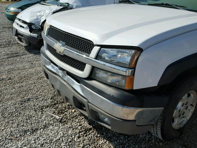 1GCEK19T63E271087 - 2003 CHEVROLET SILVERADO WHITE photo 9