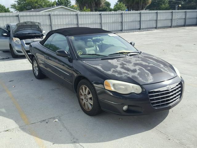 1C3EL65R54N391280 - 2004 CHRYSLER SEBRING LI BLACK photo 1