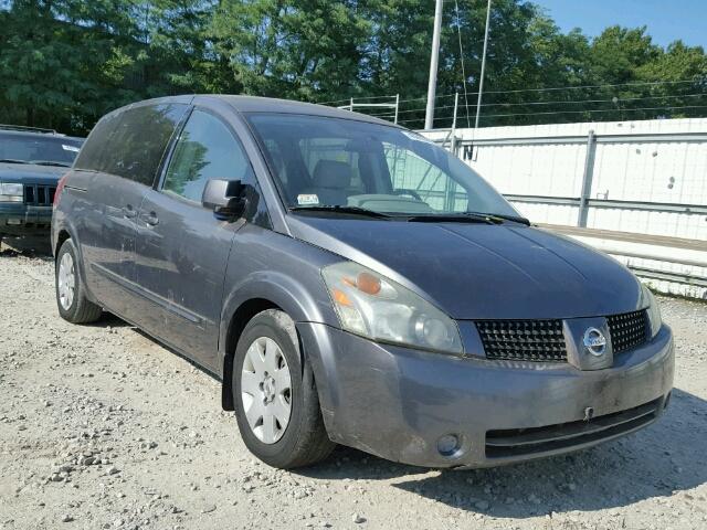 5N1BV28U14N324477 - 2004 NISSAN QUEST S GRAY photo 1