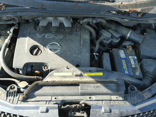 5N1BV28U14N324477 - 2004 NISSAN QUEST S GRAY photo 7