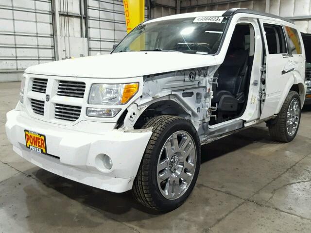 1D8GU58657W732254 - 2007 DODGE NITRO R/T WHITE photo 2