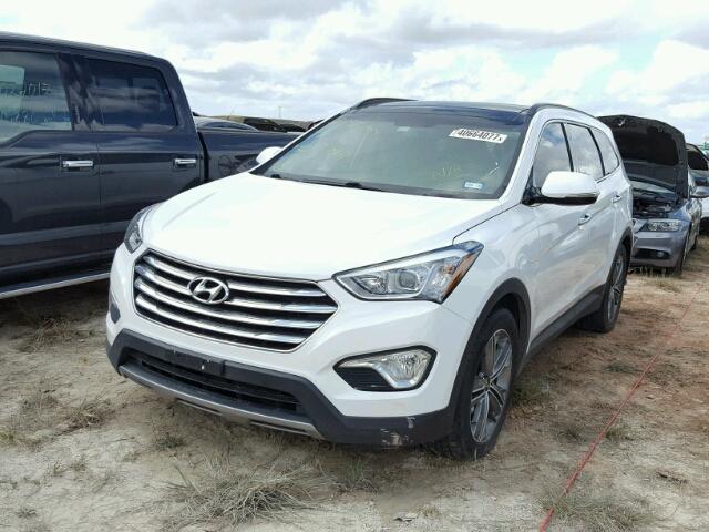 KM8SR4HF4EU074984 - 2014 HYUNDAI SANTA FE L WHITE photo 2