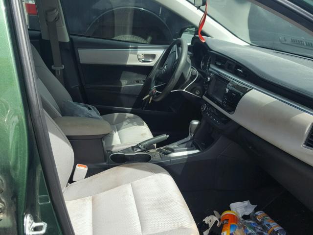 2T1BPRHE4EC119983 - 2014 TOYOTA COROLLA EC 绿色 照片 5
