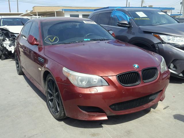 WBSNB93546B581519 - 2006 BMW M5 BURGUNDY photo 1