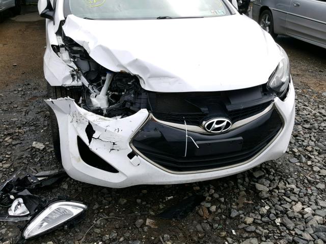 KMHDH6AE9DU015341 - 2013 HYUNDAI ELANTRA CO WHITE photo 9