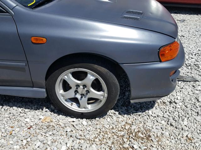 JF1GM2258TG411462 - 1996 SUBARU IMPREZA BR GRAY photo 9