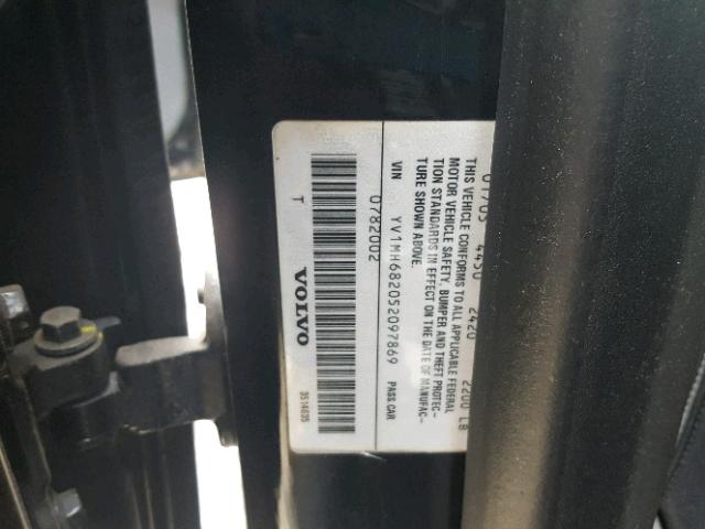 YV1MH682052097869 - 2005 VOLVO S40 T5 BLACK photo 10