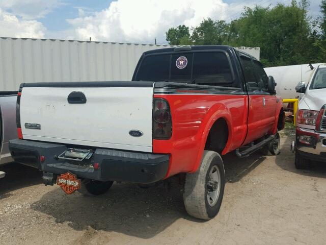 1FTNW21PX4EC09766 - 2004 FORD F250 SUPER ORANGE photo 4